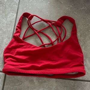 Women's lululemon free to be Red Strappy Bralette